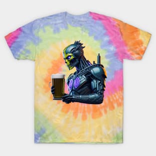 Cyborg with a beer mug T-Shirt